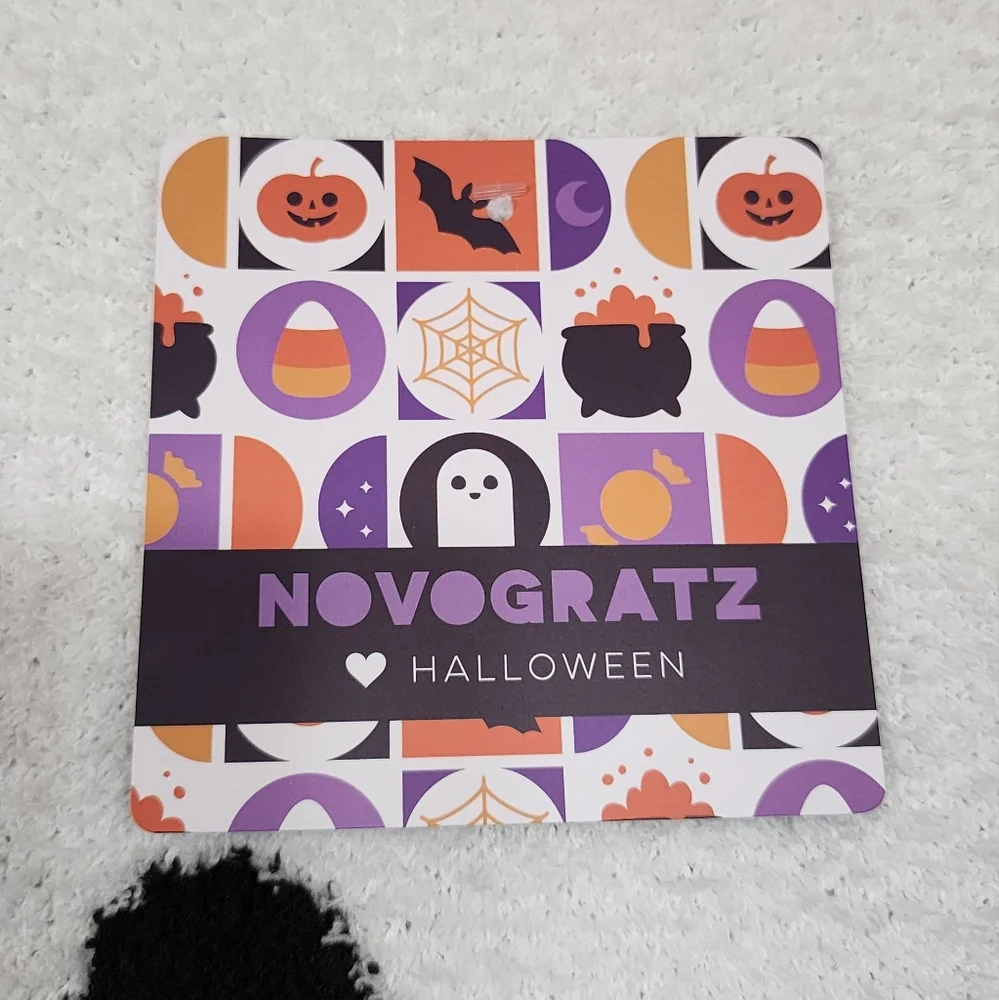 Novogratz Black Cat Sherpa Throw Blanket Reversible